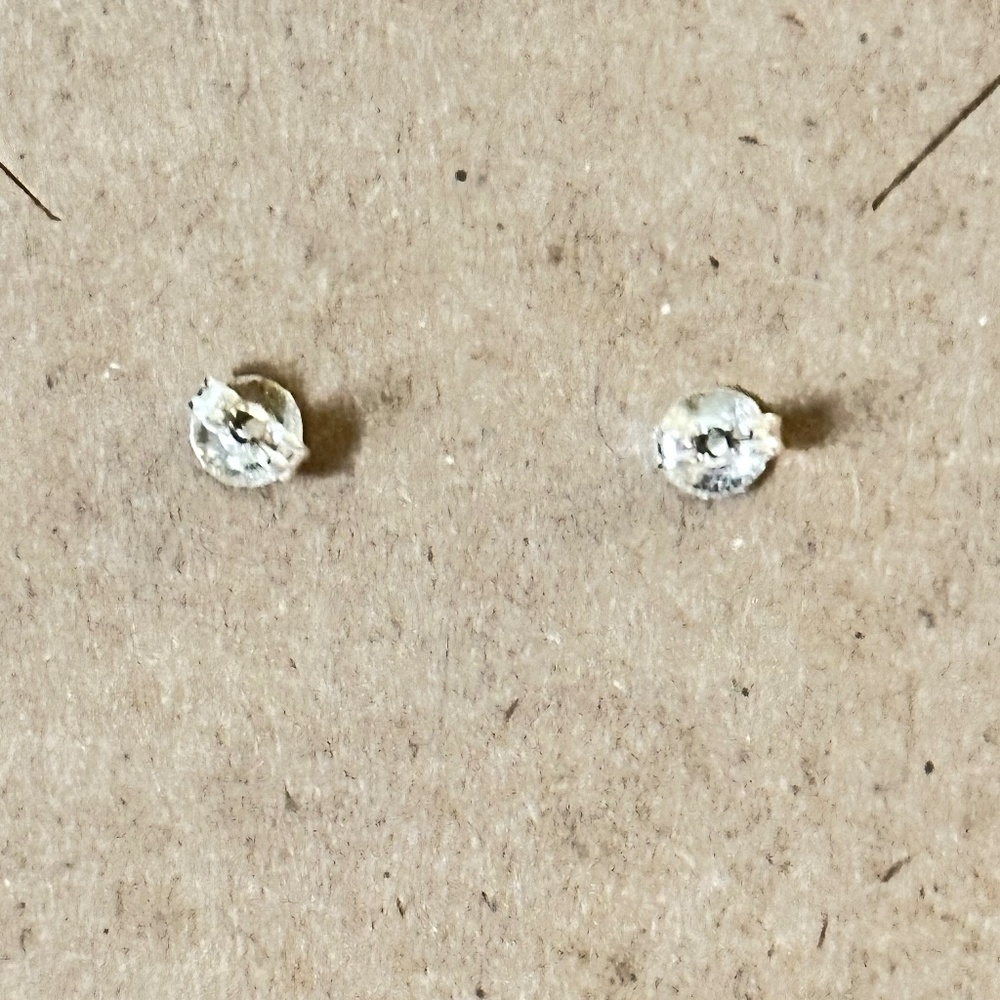925 SS – Navajo small round Blue sleeping, beauty turquoise stud earrings - Picture 6 of 12